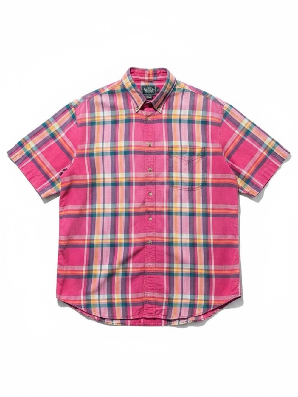 Woolrich Short-Sleeve Plaid Button-Down Shirt – XL